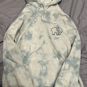 Ivory Ella Blue Tie-Dye Hoodie